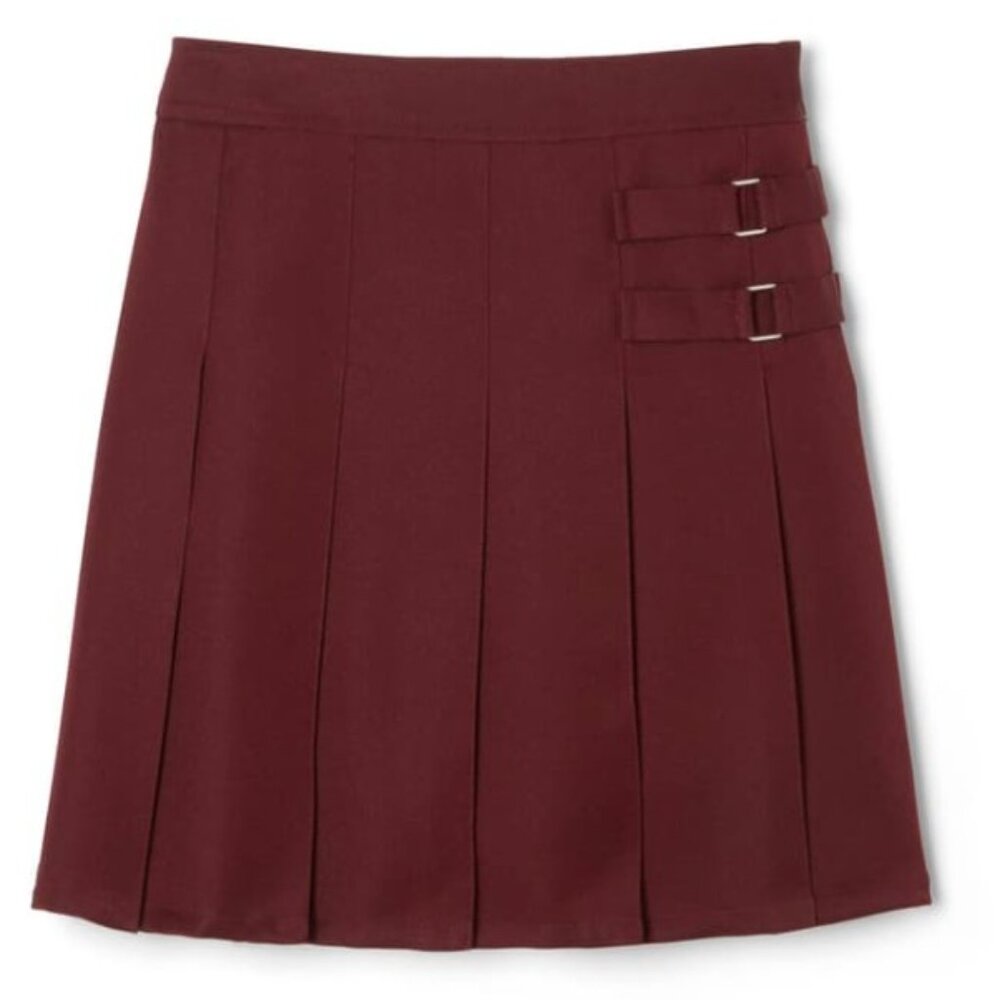 French Toast Two Tab Pleated Burgundy Skort Size YW14 Juniors